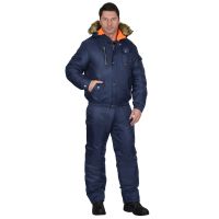 Куртка Сириус-АЛЯСКА мужская укороченная, Цвет: Черный, Размер: 96-100/170-176