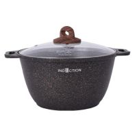 Кастрюля 3,0л со стекл. крышкой а/п литая Granit Ultra original кгои32а