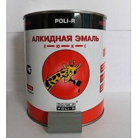 Эмаль Поли-Р гл. 0,85 кг №7210 тёмно-серая  12648