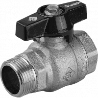 Кран шар.Зубр полнопрох."м-п"бабочка 1/2*   4-51324-С-1/2