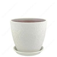 Горшок Бутон винил бел. 12см  ВН 02