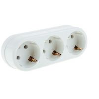 Тройник унив.з/к 3L3-16А ТОКЕР 250В