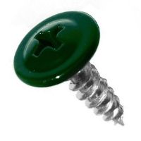 Саморезы с прессшайбой 4,2*19 острые (темно-зелен.) RAL6005