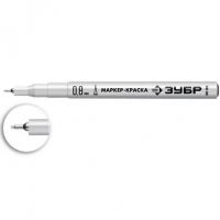 Маркер-краска ЗУБР МК-80 белый 0,8мм  06324-8