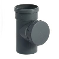 Ревизия серая Дн110 с крышкой 36638/ 129-5264