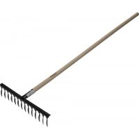Грабли GRINDA 14 витых зубьев с черенком  39581-14
