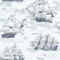 Обои бумажные ФРЕГАТ сер 0,53*10м 905-06