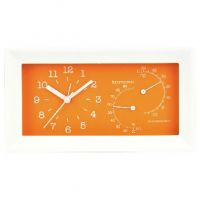 Будильник с термометром и гигрометром  6714