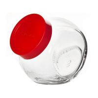 Банка боковая PASABAHCE Bella 2,0л с красной крышкой 80002/K SL/St