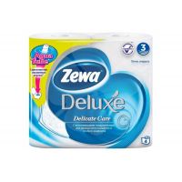 Бумага туалетная ZEWA ДЕЛЮКС 3-х слойная 4шт