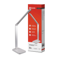 Светильник настольный светодиодный ССО 14С 8Вт 3000-6500К 480Лм с адаптером серебро 7905