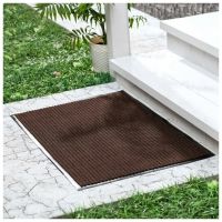 Коврик влаговпитывающий, ребристый, «Стандарт», 40×60 см, цвет коричневый 3974023