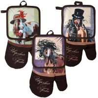 Прихватка + рукавица  Игривая грива  88-555