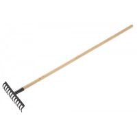Грабли GRINDA 12 прямых зубьев с черенком  39583-12