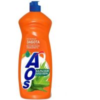 Средство для мытья посуды AOS алоэ вера 900г