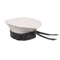 Шапка для бани и сауны Бескозырка комби войлок  41206