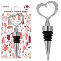 Пробка для бутылки "Сердце". Размер 11,5х4,5х2 см 13.197