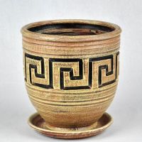 Горшок МЕАНДР коба беж. 26см  12-201