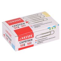 Скрепки канцелярские 50мм 50шт гофрир. оцинк. карт. 4135312 devente