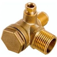Обратный клапан для компрессора резьба наружная M1/2* M3/8 *1/8 PEGAS  4301