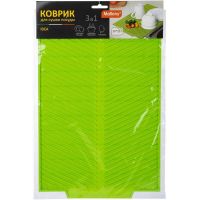 Коврик для сушки посуды силиконовый 39*25см  13465/13466