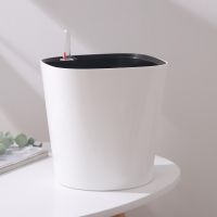 Кашпо с автополивом 4,5л 12*19 квадрат  Комфорт белый 6705666