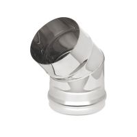 Колено нерж. 0,8мм 45º 120мм