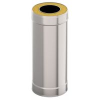 Труба-сэндвич оц.+нерж. (0,5мм) 150*220 0,5м  007358