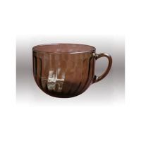 Бульонница стекло 670мл с ручкой Дымка 620044