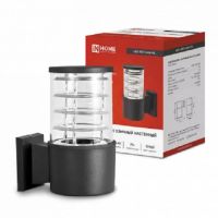 Светильник уличный настенный односторонний НБУ ART-1хA60-BL алюм. черный IP54 IN HOME 7639