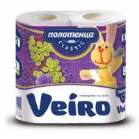 Бумажные полотенца VEIRO classic 2-х слойн. 2шт 12*40