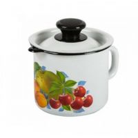 Кружка эмалированная 1,0л с носиком и крышкой   40204-072-У9 / 21046