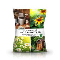 Торфяной наполнитель для дачных биотуалетов и компостов 25л  Гера  00302