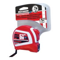 Рулетка Монтажник 5м*25мм двусторонняя  603525