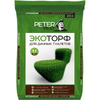 Эко Торф PETER PEAT для дачных туалетов 50л  Т-01-50
