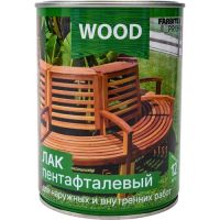 Лак Farbitex Profi WOOD пентафталевый высокоглянцевый 0,9л  277620