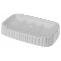 Пластиковая мыльница серый вельвет	13918