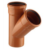 Тройник Дн110*110*45° коричневый  128-1516