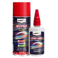 Клей-экспресс цианоакрилатный KIM TEC TURBO 125г + активатор 400мл 911 03-01-55