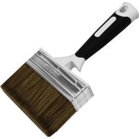 Кисть DECOR для финишных работ 100x25мм черная щетина 2к ручка 830-105