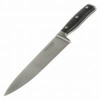Нож кухонный Daniks Black шеф-нож, сталь, 20 см, рукоятка пластик, YW-A325-CH