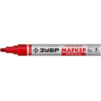 Маркер ЗУБР МК-750 красный 2мм  06325-3
