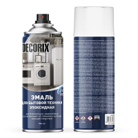 Эмаль аэрозольная DECORIX 520мл для бытовой техники черная  0156-01