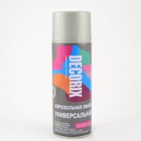 Эмаль аэрозольная DECORIX 520мл серебро  0104-1