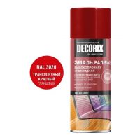 Эмаль аэрозольная DECORIX 520мл профессиональная транспортный красный 0173-3020
