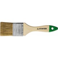 Кисть плоская 50мм STAYER Лазурь-Стандарт смешанная щетина  01031-50