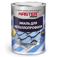 Грунт-эмаль для металлопрофиля шоколадно-коричневый 0,9кг MASTER PRIME 277410
