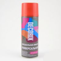 Эмаль аэрозольная DECORIX 520мл оранжевый  0101-03
