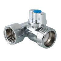 Тройник бытовой с шаровым краном 1/2"х3/4"х1/2"  VT.256.N.04