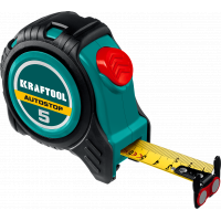 Рулетка KRAFTOOL 5м*19мм профессиональная с автостопом  3412-5-19